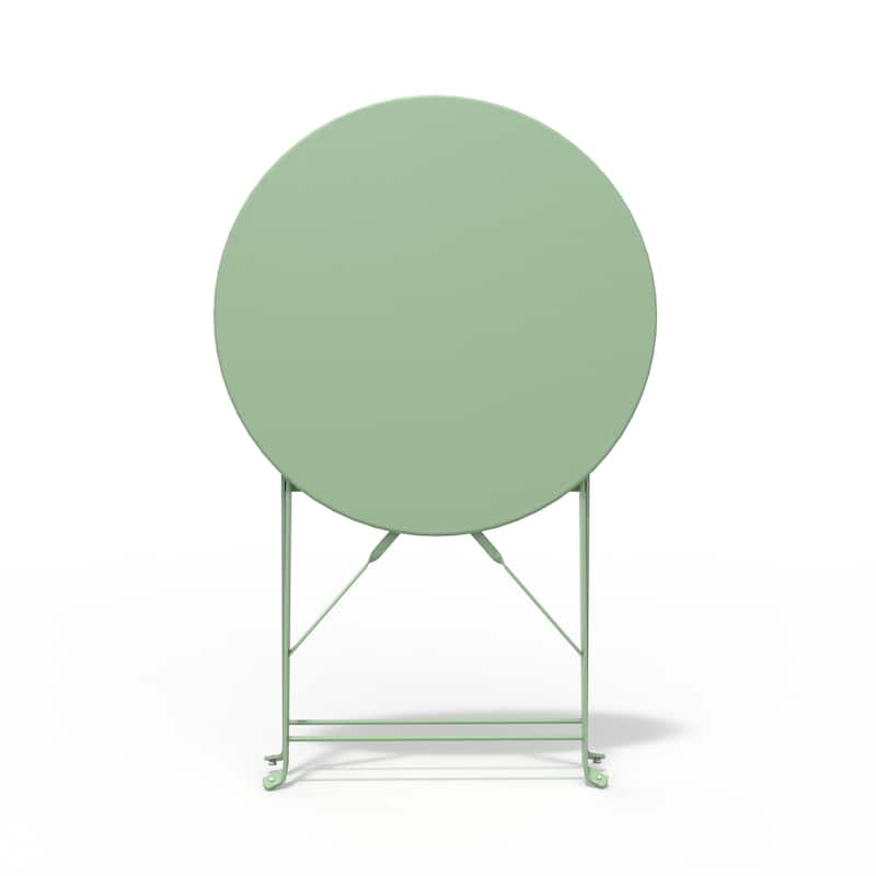 Clihome 3 Piece Outdoor Side Table Premium Steel Patio Bistro Set