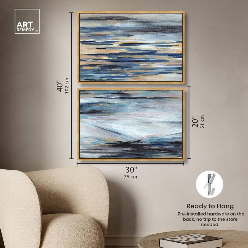 Endless Sea Canvas Set of 2 by Art Remedy