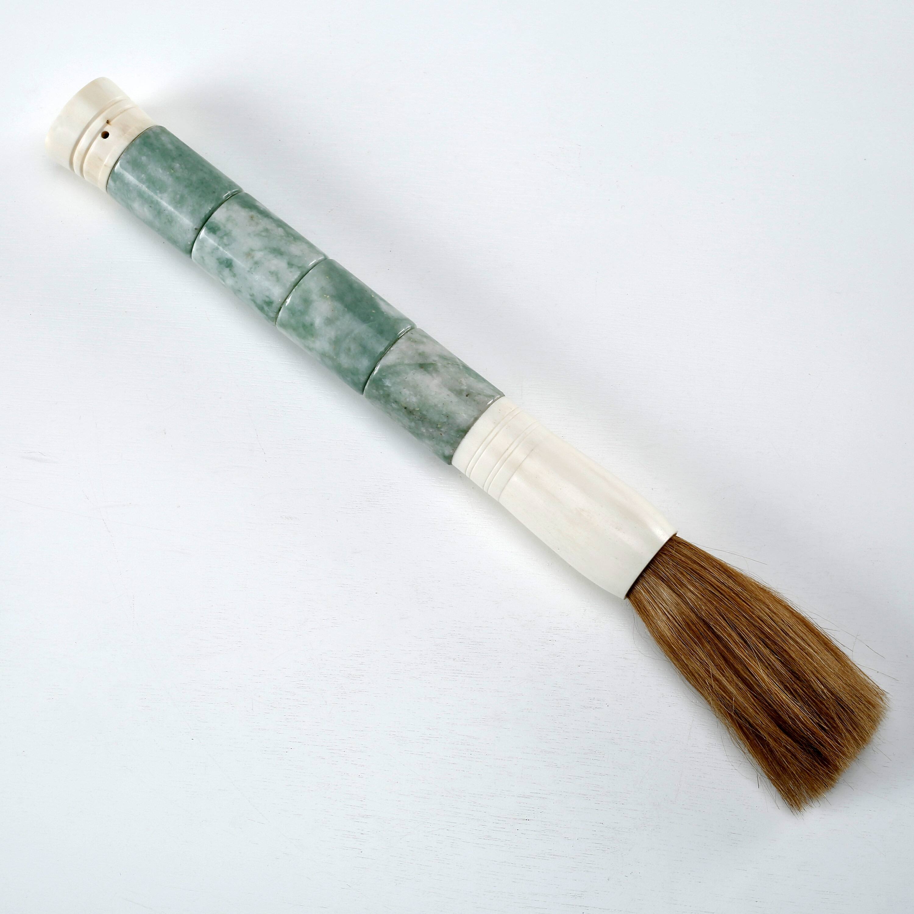 Artissance Approx. 1415 Inches Long Neutral Cylindrical Jade