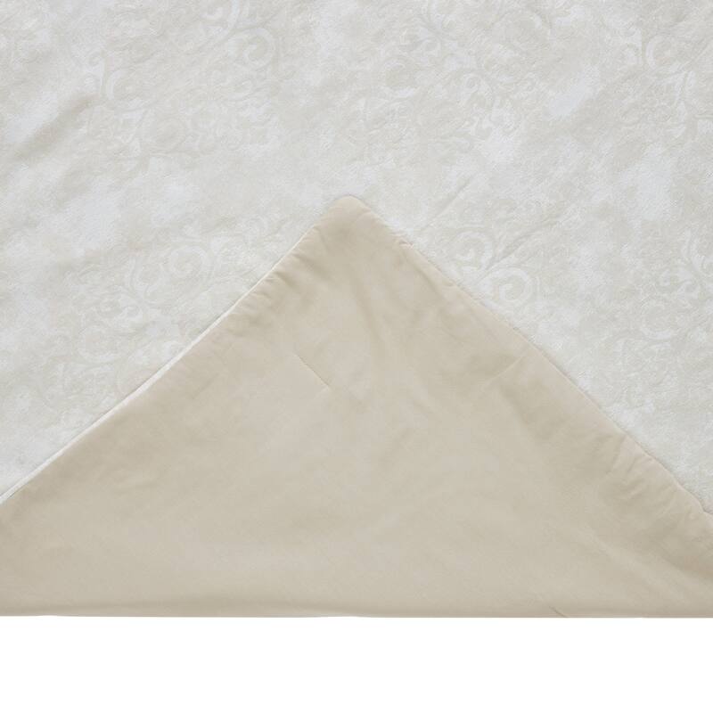 Better Trends Vincent Collection Poly/Cotton Damask Comforter Set with Sham-Supper Absorbent, Machine Washable, Tumble Dry