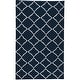 preview thumbnail 55 of 59, Hand-woven Villach Flatweave Wool Area Rug - 9' x 13' Navy