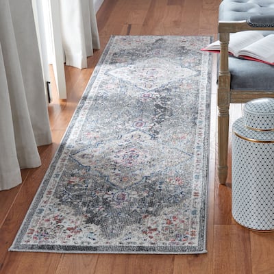 SAFAVIEH, Phoenix Alcea Boho Medallion Distressed Rug