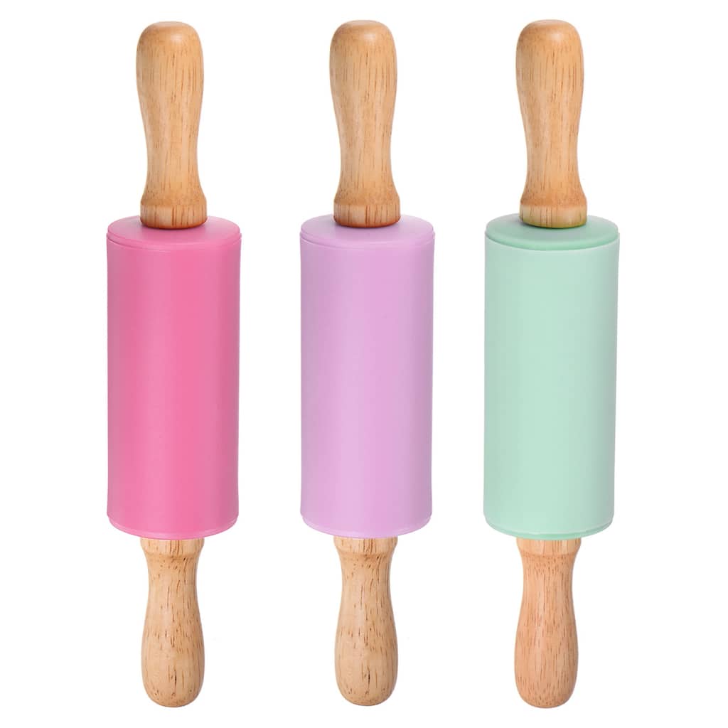 3pcs Silicone Rolling Pins for Baking 23.5cm x 4.2cm