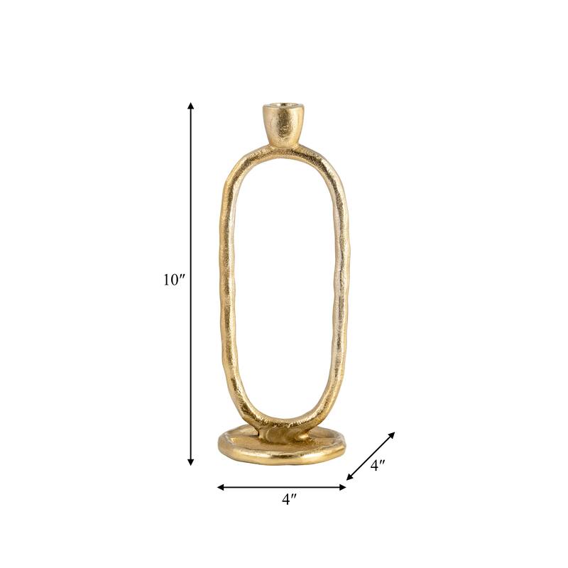 Sagebrook Home Oval Ring Taper Candle Holder