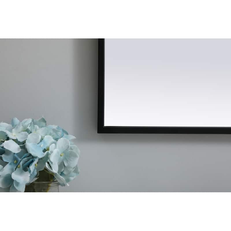 Indigo Home Metal Frame Arch Mirror 24x40 Inch