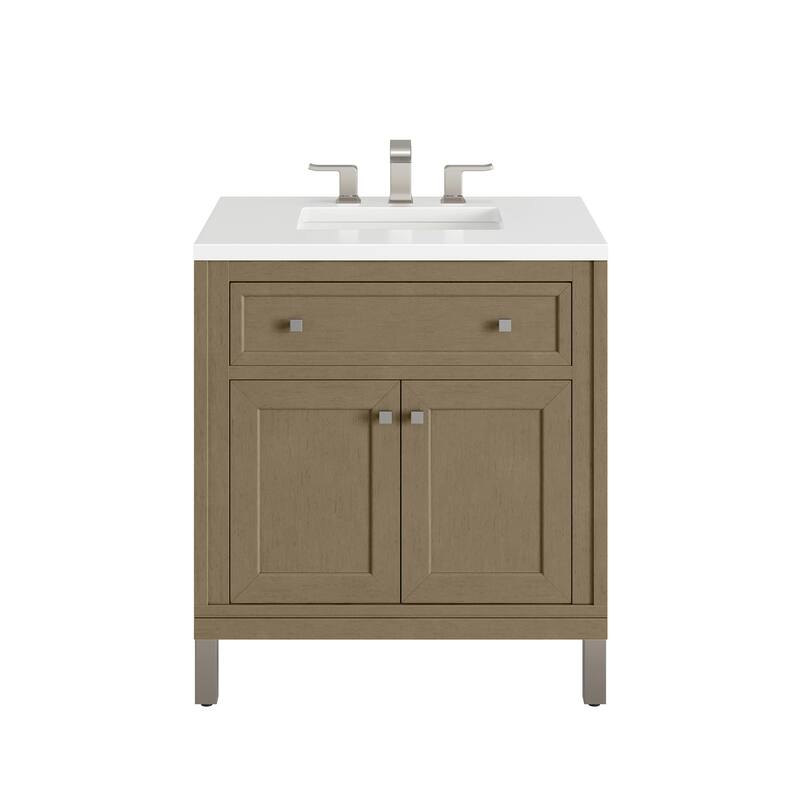 Chicago 30" Single Vanity, Walnut Whisper