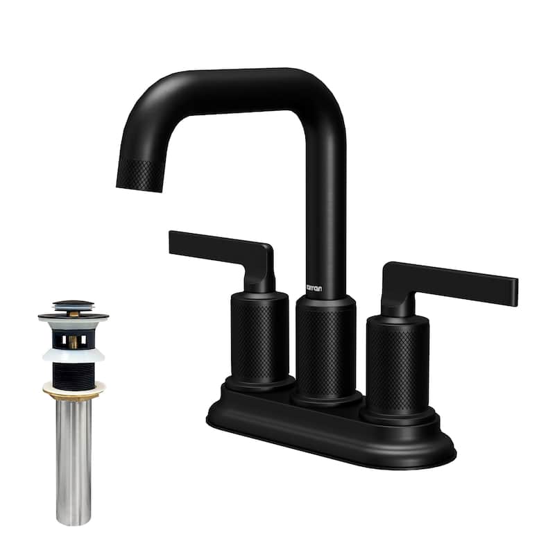 Karran USA KBF536 Gillingham 1.2 GPM Centerset Bathroom Faucet with - Matte Black