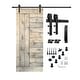 preview thumbnail 3 of 34, Barn Door With Solid Knotty Pine Paneled Wood and Hardware Kit(DIY)