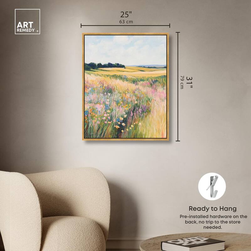 Open Field II Canvas by Art Remedy