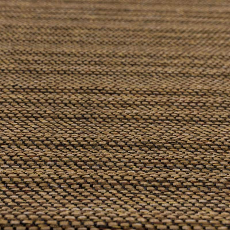 Mohawk Home Jacquard Ribbed Brown 2' X 3' Door Mat - 2' x 3'