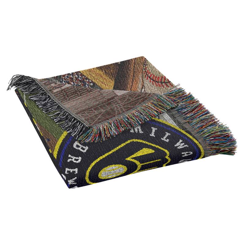 MLB Woven Tapestry Throw Blanket