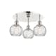 Option Polished Nickel / Clear Water Glass