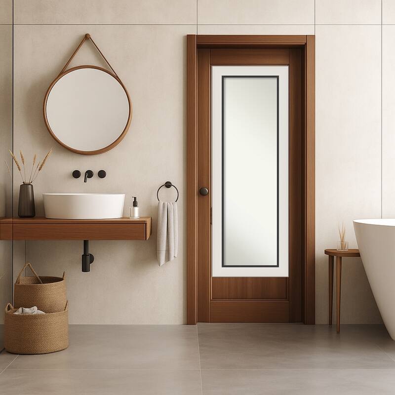 Ellie Non-Beveled Framed Full-Length On the Door Mirror