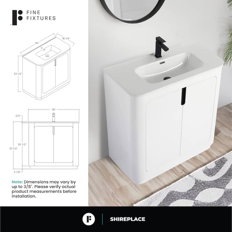 Fine Fixtures Shireplace Bathroom Vanity with Sink