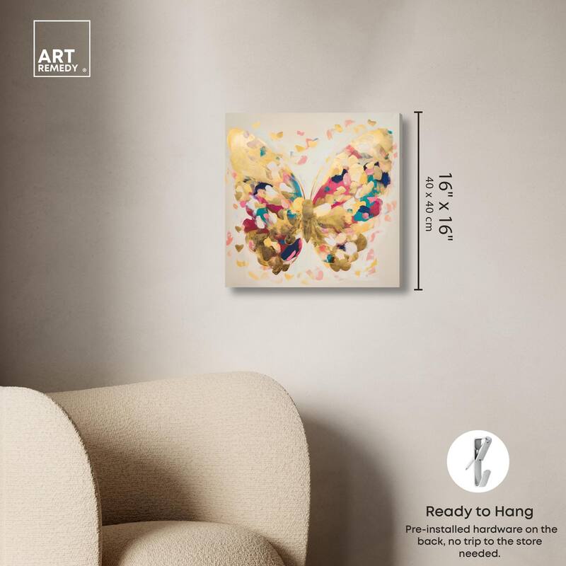 Flutter of Fortitude II Canvas by Art Remedy, Gallery Wrapped