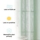 preview thumbnail 40 of 94, HLC.me Abbey Faux Linen Textured Semi Sheer Privacy Light Filtering Transparent Window Grommet Curtain Panels, Pair