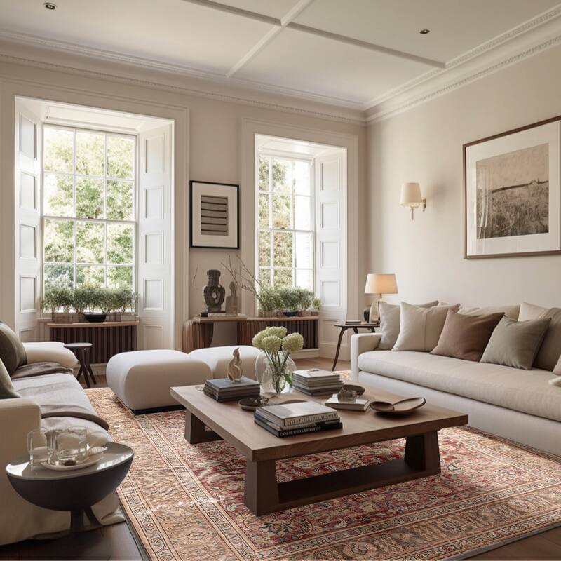 ECARPETGALLERY Hand-knotted Antalya Vintage Dark Red Wool Rug - 9'5 x 12'4