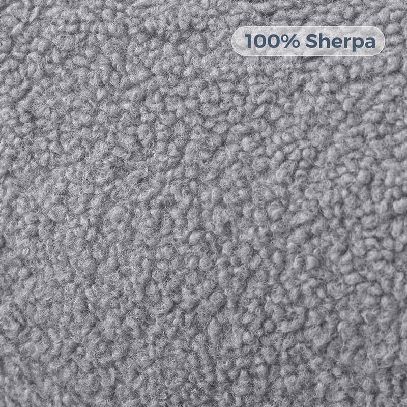 Kids Bean Bag Chair,Sherpa Bean Bag Sofa Couch with Decorative Edges