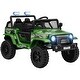 preview thumbnail 22 of 39, 12V Kids Electric UTV Ride-On Truck with 4 Suspension Wheels, Remote Control, LED Lights, Music, and Horn Green