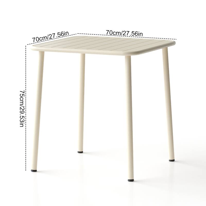 Sera square table outdoor courtyard table villa open air dining table waterproof table retro American modern