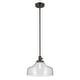 preview thumbnail 59 of 68, Kichler Lighting Avery 1-Light Pendant Light with Seeded Glass Bell - Olde Bronze