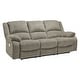 preview thumbnail 2 of 3, Draycoll Contemporary Tan Power Reclining Sofa - 40" x 88" x 40"