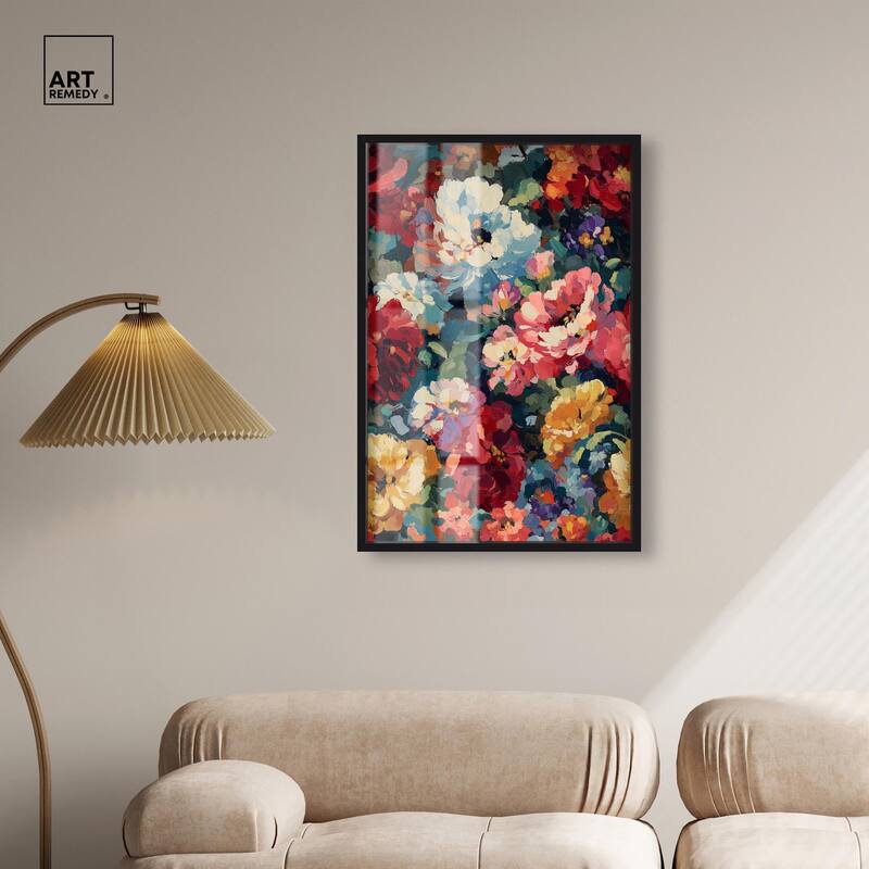 Garden Tapestries I Shadowbox by Art Remedy