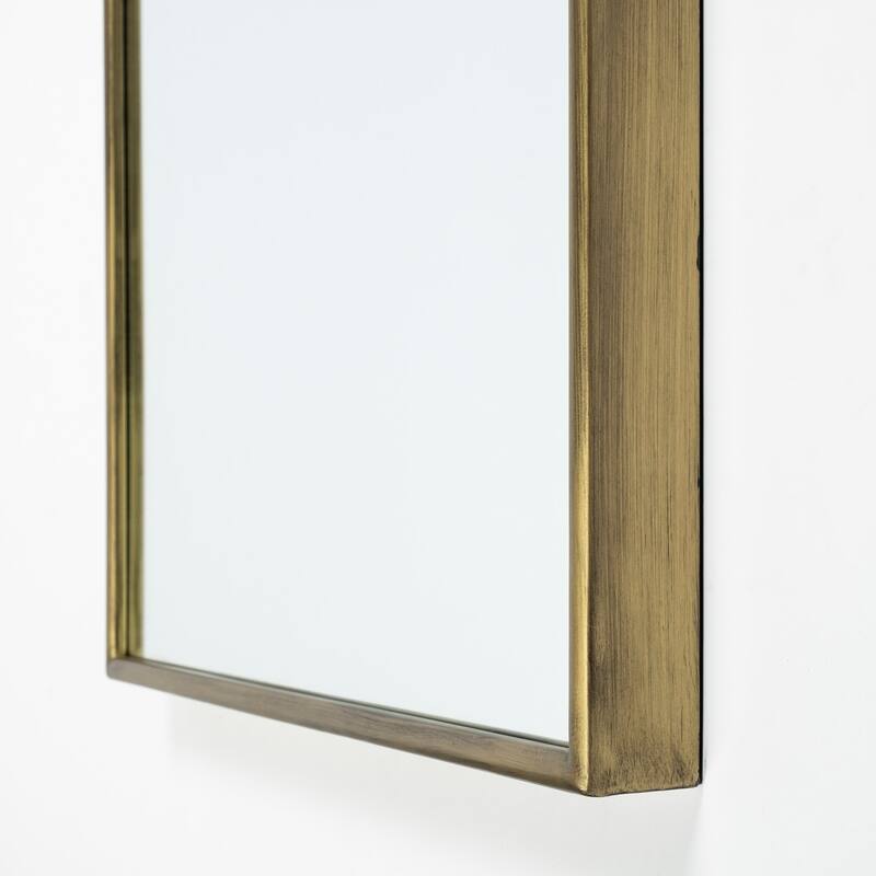HomeRoots 70" Gold Arch Metal Framed Accent Mirror - 28