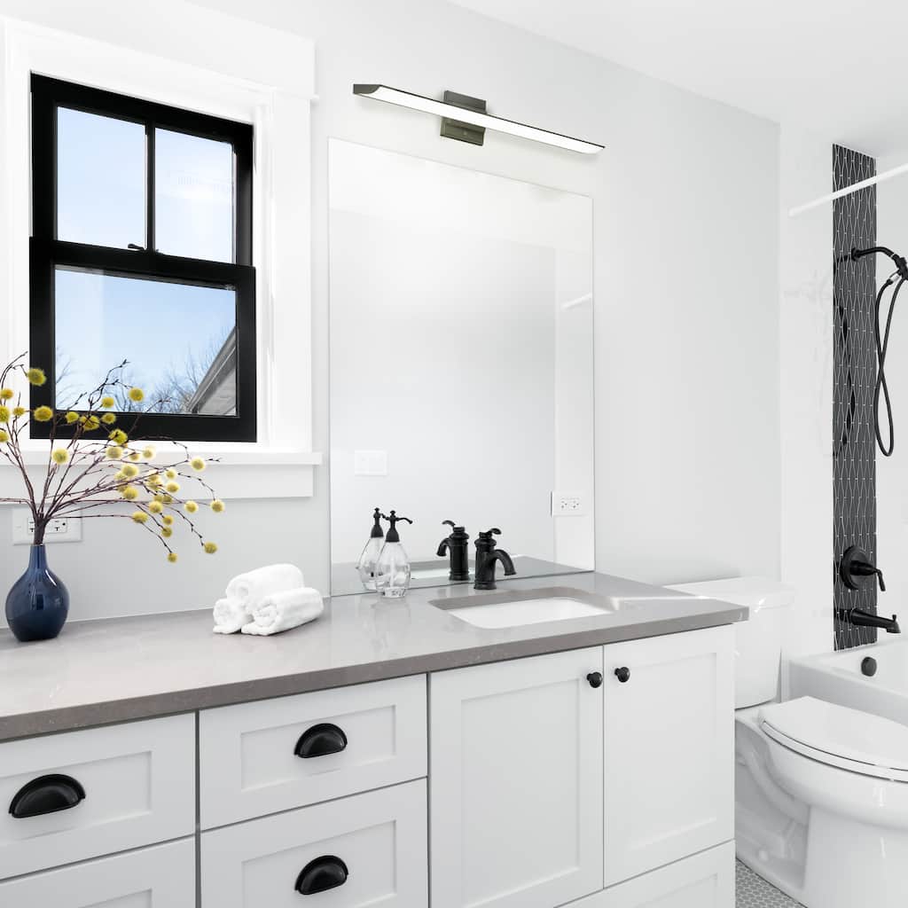 Eglo Tabiano Matte Black Integraded LED Vanity Light