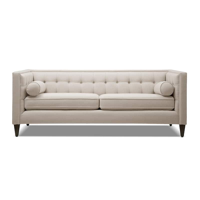 Jack 84" Modern Upholstered Tufted Tuxedo Sofa