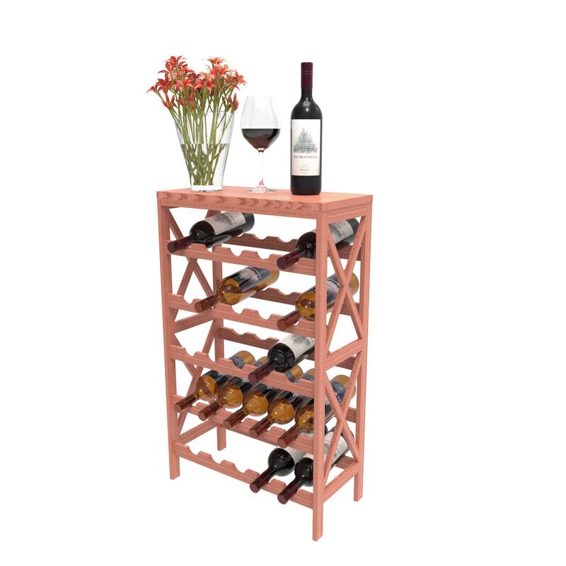 Lavish Home Freestanding 25-Bottle Wine Rack