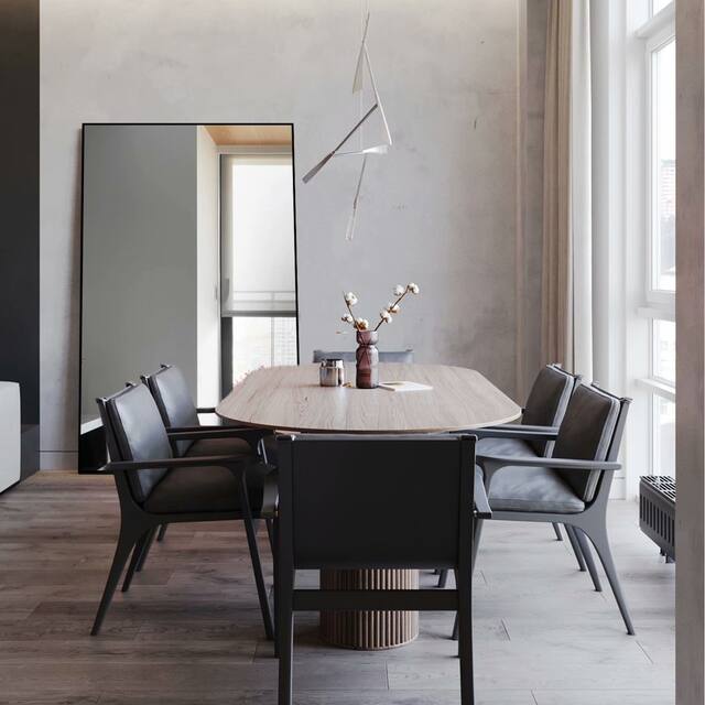 Neutypechic Huge Modern Metal Framed Floor Mirror