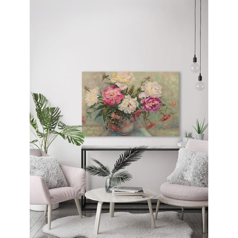 Love Is the Flower Print on Wrapped Canvas
