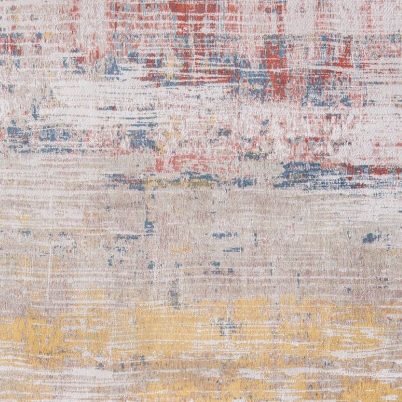 Hanom Geometric Abstract Modern Non Skid Woven Area Rug By HomeRoots - 48' X '48' X '0.12