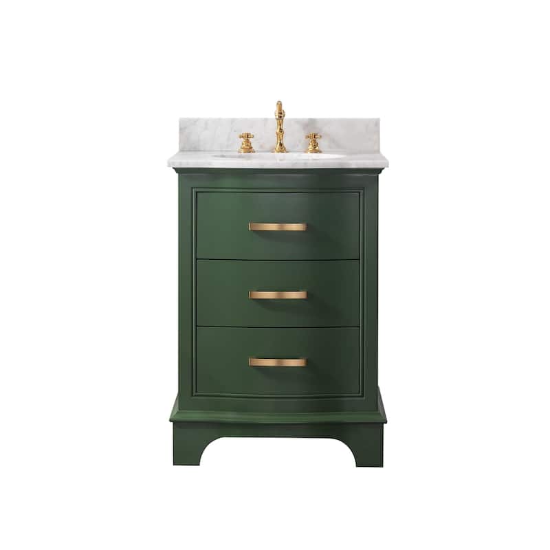 Sudio Design Monroe 24" Bathroom Vanity - 24" Single Sink - Evergreen