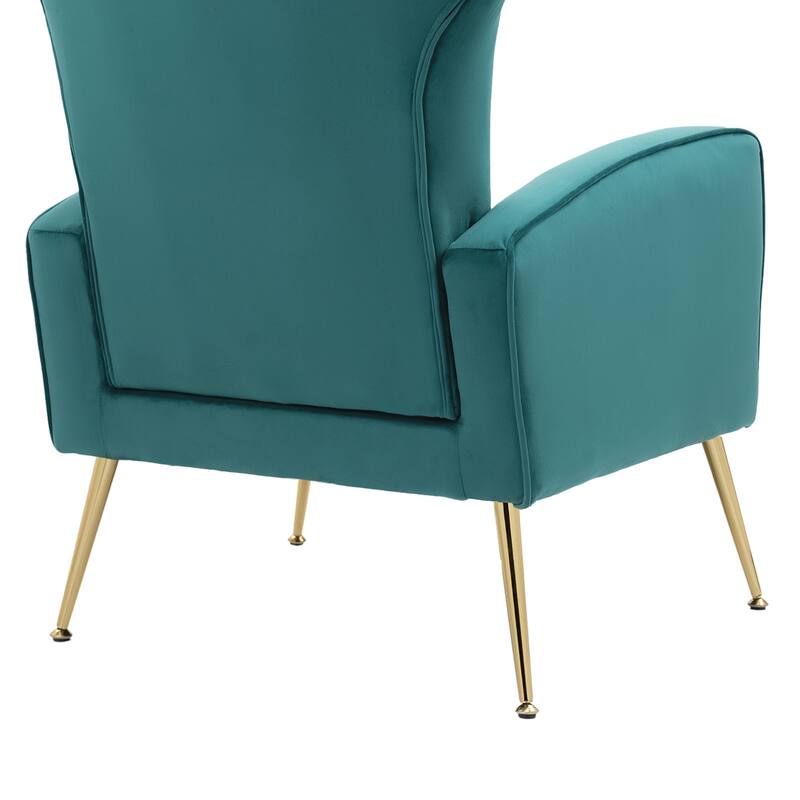 Upholstered Wingback Accent Chair - 26.4"W x 37.8"H x 32.6"D