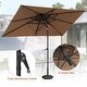 preview thumbnail 44 of 76, Pellebant 9 x 5 Ft Outdoor Double Top Market Umbrella