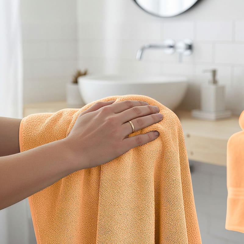 Superior Miami 100% Cotton 6-Piece Towel Set - Lightweight & Quick Drying