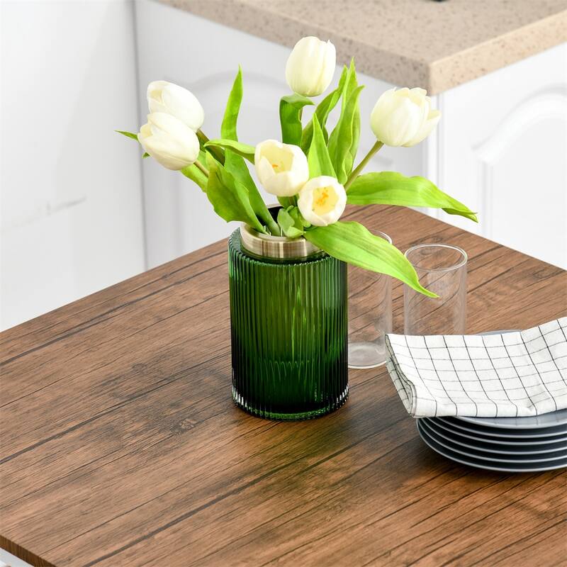 3 Piece Bar Table Set,Industrial Counter Height Dining Table Set