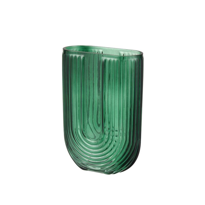 Elk Home Dare Green Finish Glass 5 Inch Wide Vase