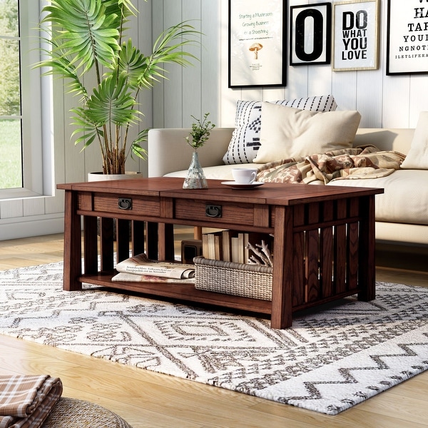 Wood lift coffee table sale