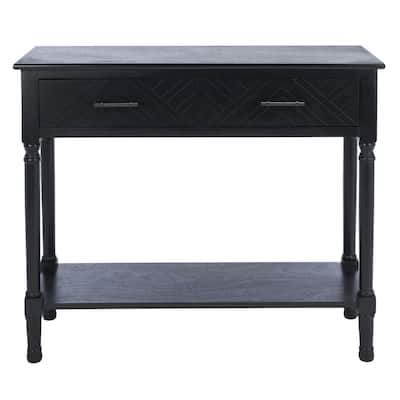 SAFAVIEH Peyton 2-Drawer Console Table - 35.5" W x 13" L x 29.5" H