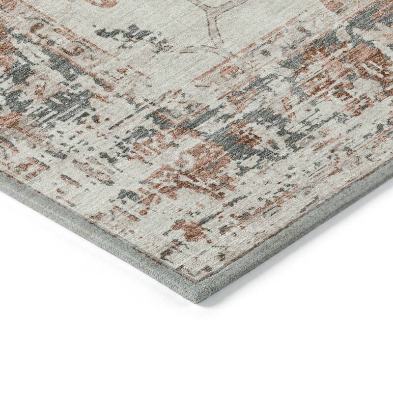 HomeRoots Floral Traditional Rectangle Outdoor Rug