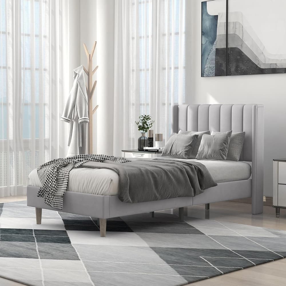 Alazyhome Upholstered Platform Bed Frame