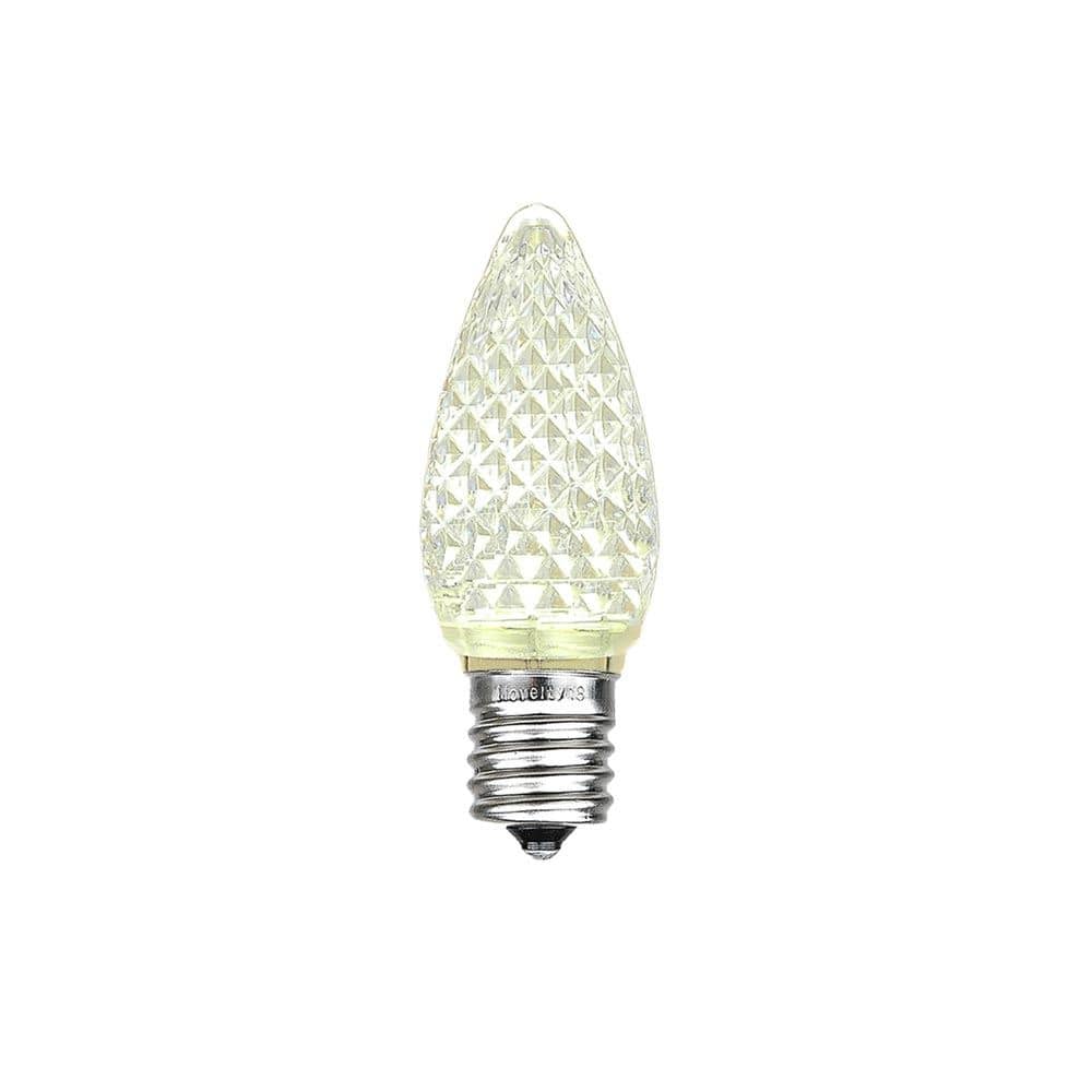 25 Pack C7 LED Twinkle Outdoor Christmas Replacement Bulbs, Warm White, C7/E12 Base