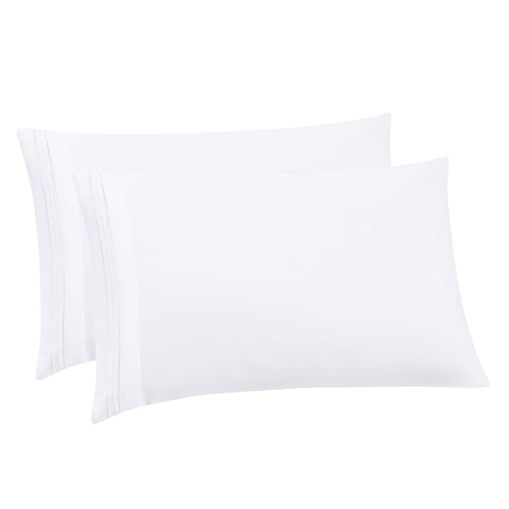 Sweet Home Collection Luxury Embroidered Ultra Soft Microfiber Pillowcases (2-Pack)