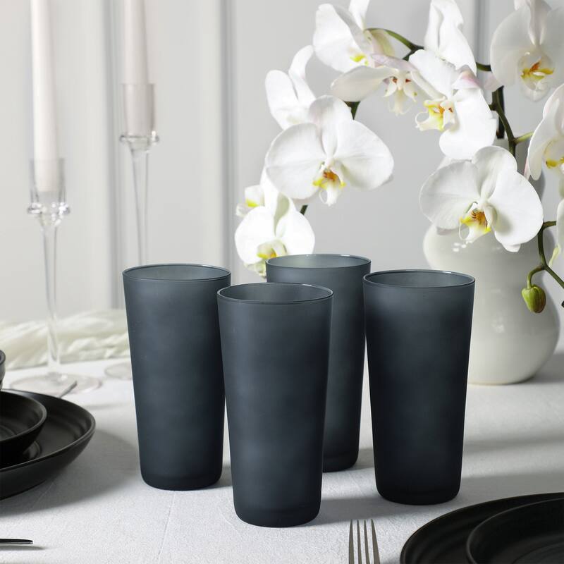 Stone Lain Elio Stoneware Dinnerware Set and Glassware Set