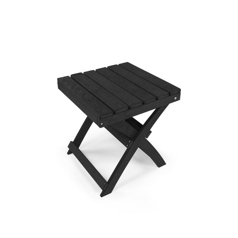 Versailles Quick Assembly All-Weather Outdoor Folding Patio Chair and Table Set - 3-piece