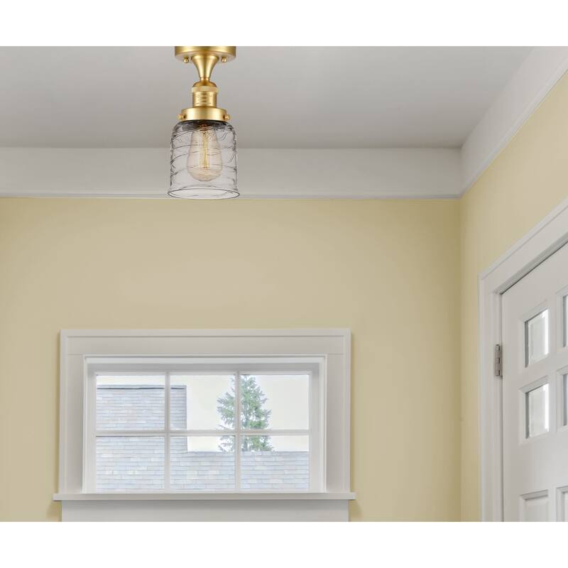 Innovations Lighting Bell - 1 Light 5" Semi-Flush Mount