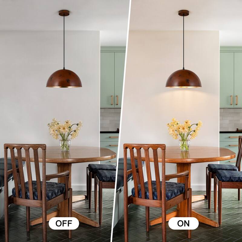 Industiral Metal Pendant Light Fixture Dome for Kitchen Island